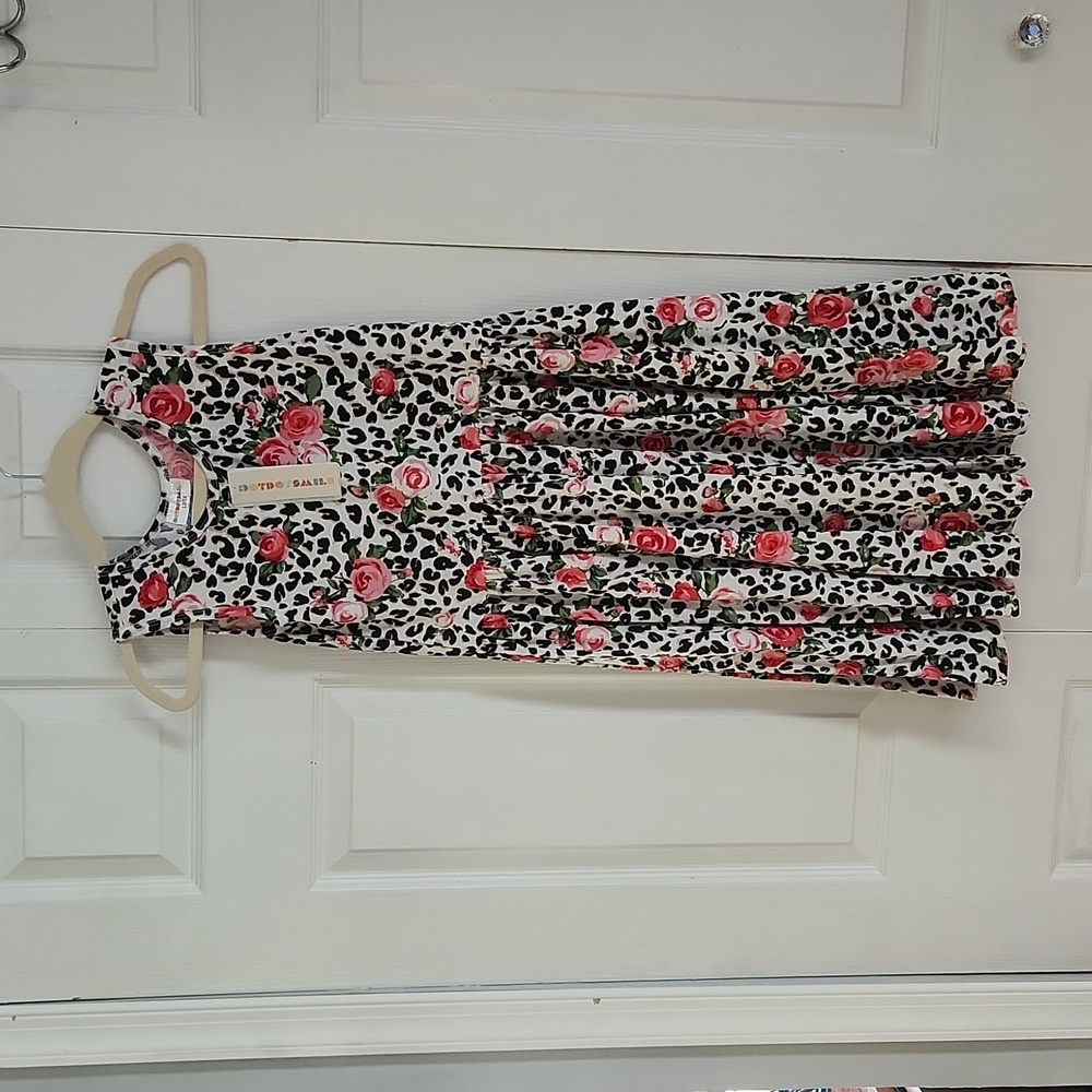 NWT Dot Dot Smile Cheetah & Rose  Dress